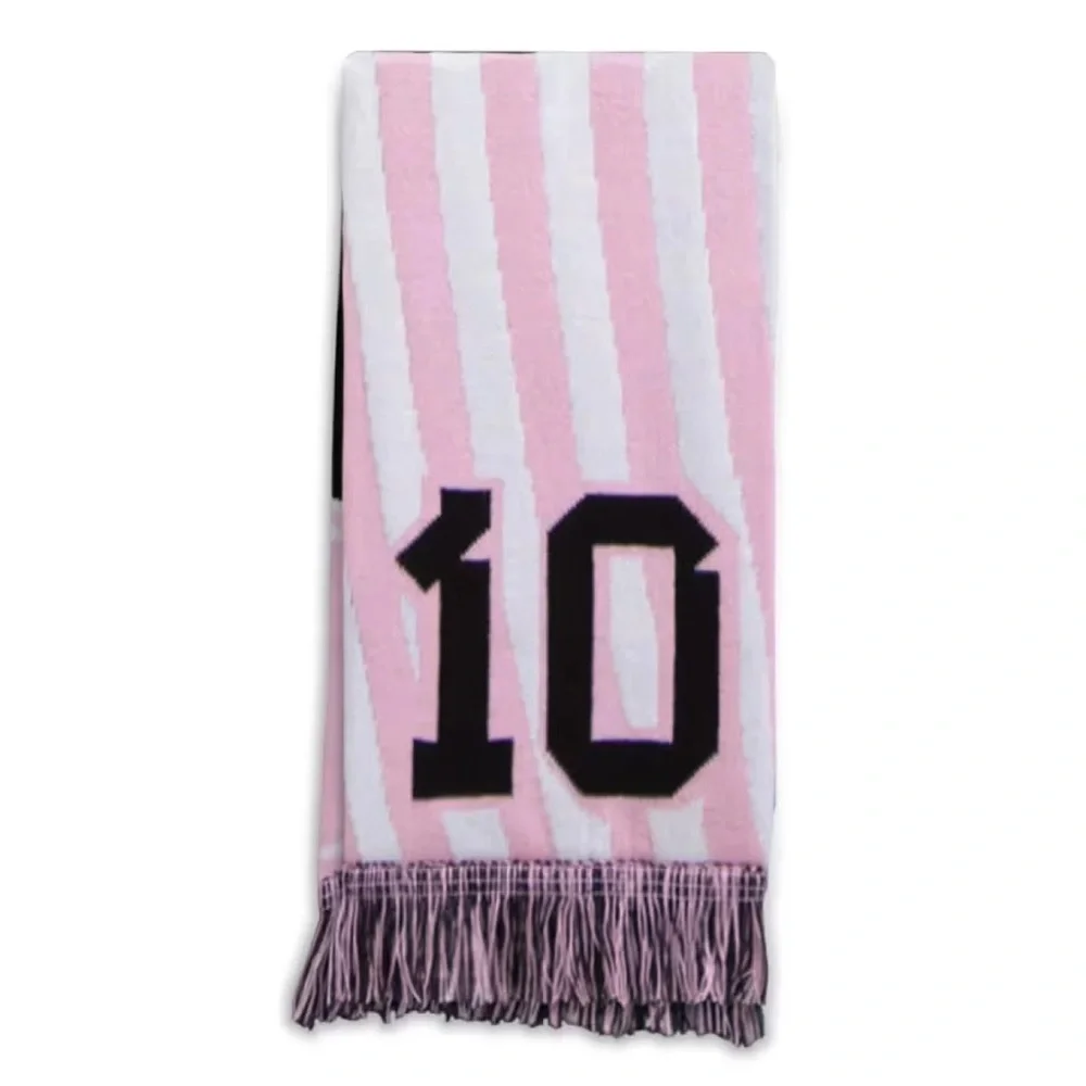 Adidas Inter Miami CF Lionel Messi Scarf JJ4393 Black Pink #10 Neck Wrap‎